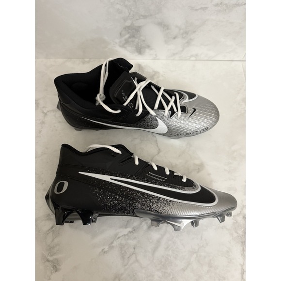Nike Vapor Edge Elite 360 2 Oregon Ducks Football Cleats Black Silver Size 13.5W main image 6